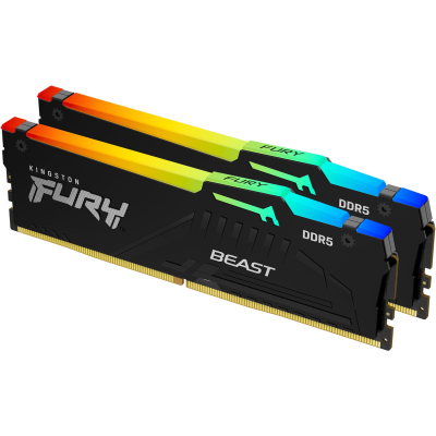 Модуль пам'яті для комп'ютера DDR5 64GB (2x32GB) 6000 MHz Beast RGB Kingston Fury (ex.HyperX) (KF560C30BBAK2-64) - фото 2 Модуль пам'яті для комп'ютера DDR5 64GB (2x32GB) 6000 MHz Beast RGB Kingston Fury (ex.HyperX) (KF560C30BBAK2-64) - фото 2