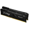 Модуль пам'яті для комп'ютера DDR4 16GB (2x8GB) 3200 MHz Fury Beast Black Kingston Fury (ex.HyperX) (KF432C16BBK2/16)