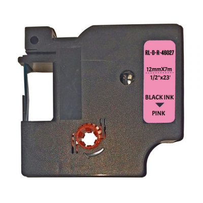 Стрічка для принтера етикеток UKRMARK RL-D-R-46027-BK/PK шовкова стрічка. для DYMO серії D1. 12мм (900310) - фото 1 Стрічка для принтера етикеток UKRMARK RL-D-R-46027-BK/PK шовкова стрічка. для DYMO серії D1. 12мм (900310) - фото 1