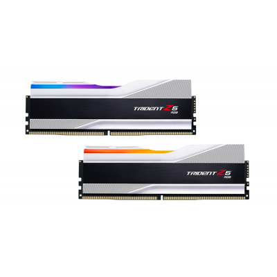 Модуль пам'яті для комп'ютера DDR5 32GB (2x16GB) 6000 MHz Trident Z5 RGB Silver G.Skill (F5-6000J4040F16GX2-TZ5RS) - фото 2 Модуль пам'яті для комп'ютера DDR5 32GB (2x16GB) 6000 MHz Trident Z5 RGB Silver G.Skill (F5-6000J4040F16GX2-TZ5RS) - фото 2