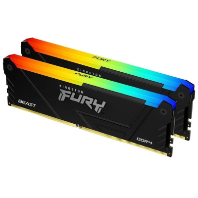 Модуль пам'яті для комп'ютера DDR4 32GB (2x16GB) 3200 MHz Beast RGB Kingston Fury (ex.HyperX) (KF432C16BB12AK2/32) - фото 2 Модуль пам'яті для комп'ютера DDR4 32GB (2x16GB) 3200 MHz Beast RGB Kingston Fury (ex.HyperX) (KF432C16BB12AK2/32) - фото 2