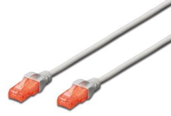 Digitus CCA CAT 6 UTP[Патч-корд CAT 6 UTP, 1м, AWG 26/7, CCA, PVC, сірий]