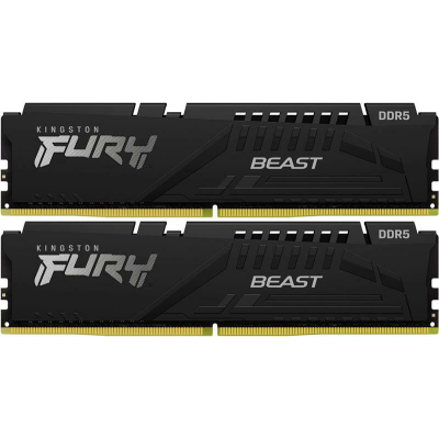 Модуль пам'яті для комп'ютера DDR5 32GB (2x16GB) 6000 MHz Fury Beast Black Kingston Fury (ex.HyperX) (KF560C36BBE2K2-32) - фото 1 Модуль пам'яті для комп'ютера DDR5 32GB (2x16GB) 6000 MHz Fury Beast Black Kingston Fury (ex.HyperX) (KF560C36BBE2K2-32) - фото 1