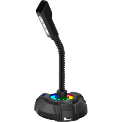 Мікрофон HP DHP-1100C RGB backlit 3.5мм+USB Black (DHP-1100C) - фото 1 Мікрофон HP DHP-1100C RGB backlit 3.5мм+USB Black (DHP-1100C) - фото 1