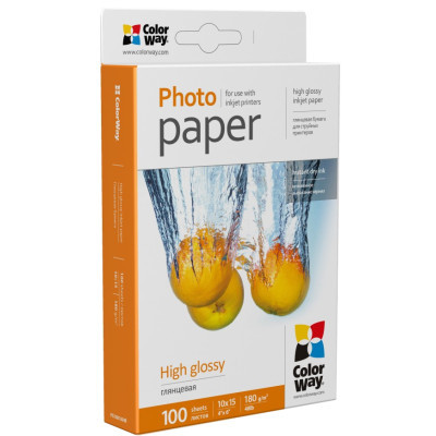 Фотопапір ColorWay 10x15 180г glossy, 100с (PG1801004R) - фото 2 Фотопапір ColorWay 10x15 180г glossy, 100с (PG1801004R) - фото 2