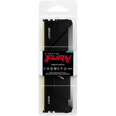 Модуль пам'яті для комп'ютера DDR4 8GB 3600 MHz Beast RGB Kingston Fury (ex.HyperX) (KF436C17BB2A/8) - фото 5 Модуль пам'яті для комп'ютера DDR4 8GB 3600 MHz Beast RGB Kingston Fury (ex.HyperX) (KF436C17BB2A/8) - фото 5