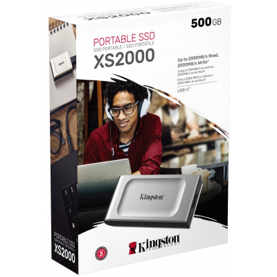 Накопичувач SSD USB 3.2 500GB Kingston (SXS2000/500G) - фото 4 Накопичувач SSD USB 3.2 500GB Kingston (SXS2000/500G) - фото 4