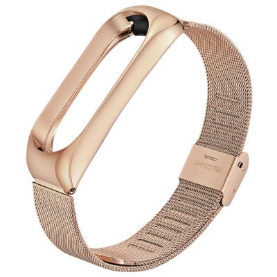 Ремінець до фітнес браслета BeCover Metal для Xiaomi Mi Smart Band 5 Rose Gold (705149) - фото 1 Ремінець до фітнес браслета BeCover Metal для Xiaomi Mi Smart Band 5 Rose Gold (705149) - фото 1