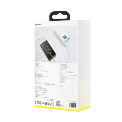 Батарея універсальна Baseus Amblight 30000mAh 65W, 6A, QC3.0, PD3.0, cable Type-C/100W (PPLG-A02) - фото 8 Батарея універсальна Baseus Amblight 30000mAh 65W, 6A, QC3.0, PD3.0, cable Type-C/100W (PPLG-A02) - фото 8