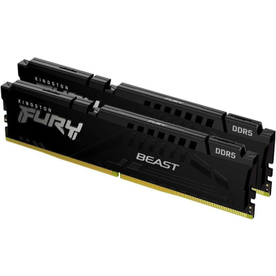 Модуль пам'яті для комп'ютера DDR5 32GB (2x16GB) 6000 MHz Fury Beast Black Kingston Fury (ex.HyperX) (KF560C36BBE2K2-32) - фото 2 Модуль пам'яті для комп'ютера DDR5 32GB (2x16GB) 6000 MHz Fury Beast Black Kingston Fury (ex.HyperX) (KF560C36BBE2K2-32) - фото 2