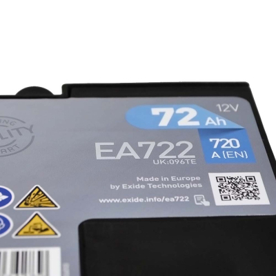 Акумулятор автомобільний EXIDE PREMIUM 72A (EA722) - фото 5 Акумулятор автомобільний EXIDE PREMIUM 72A (EA722) - фото 5
