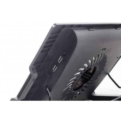 Підставка до ноутбука Gembird до 17", 1x150 mm fan, black (NBS-1F17T-01) - фото 4 Підставка до ноутбука Gembird до 17", 1x150 mm fan, black (NBS-1F17T-01) - фото 4