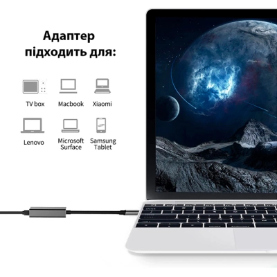 Адаптер Dynamode USB3.0 Type-C to 1000/100 Mbit/s RJ-45 (RTL8153) 0.13 m (DM-AD-GLAN-C) - фото 4 Адаптер Dynamode USB3.0 Type-C to 1000/100 Mbit/s RJ-45 (RTL8153) 0.13 m (DM-AD-GLAN-C) - фото 4