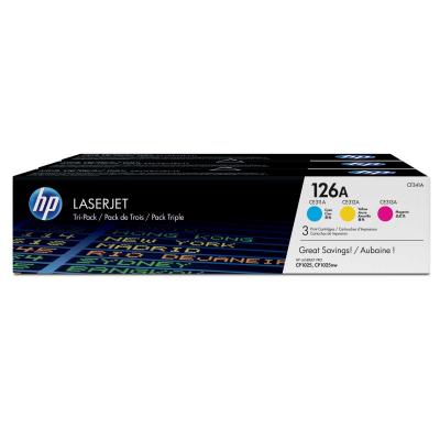 Картридж HP CLJ 126A CYM Tri-Pack, CP1025/M175 (CE311A,CE312A,CE313A) (CF341A) - фото 1 Картридж HP CLJ 126A CYM Tri-Pack, CP1025/M175 (CE311A,CE312A,CE313A) (CF341A) - фото 1