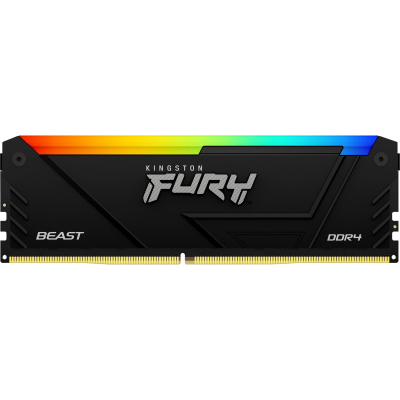 Модуль пам'яті для комп'ютера DDR4 32GB 3600 MHz Fury Beast RGB Kingston Fury (ex.HyperX) (KF436C18BB2A/32) - фото 1 Модуль пам'яті для комп'ютера DDR4 32GB 3600 MHz Fury Beast RGB Kingston Fury (ex.HyperX) (KF436C18BB2A/32) - фото 1
