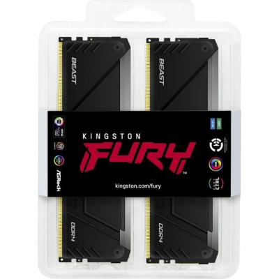 Модуль пам'яті для комп'ютера DDR4 32GB (2x16GB) 3200 MHz Beast RGB Kingston Fury (ex.HyperX) (KF432C16BB12AK2/32) - фото 3 Модуль пам'яті для комп'ютера DDR4 32GB (2x16GB) 3200 MHz Beast RGB Kingston Fury (ex.HyperX) (KF432C16BB12AK2/32) - фото 3