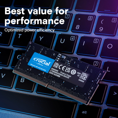 Модуль пам'яті для ноутбука SoDIMM DDR5 8GB 5600 MHz Micron (CT8G56C46S5T) - фото 5 Модуль пам'яті для ноутбука SoDIMM DDR5 8GB 5600 MHz Micron (CT8G56C46S5T) - фото 5