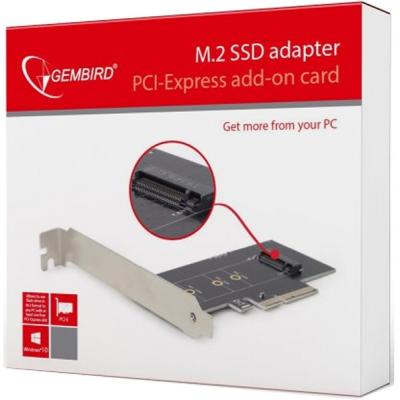 Контролер PCIe to M.2 22 mm low profile Gembird (PEX-M2-01) - фото 4 Контролер PCIe to M.2 22 mm low profile Gembird (PEX-M2-01) - фото 4