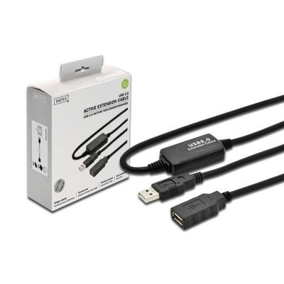 Дата кабель USB 2.0 AM/AF 10.0m active Digitus (DA-73100-1) - фото 2 Дата кабель USB 2.0 AM/AF 10.0m active Digitus (DA-73100-1) - фото 2