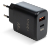 Зарядний пристрій Vinga GaN 65W PD+QC 1C1A ports Wall Charger (VCPCHCA65B)