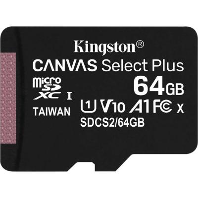 Карта пам'яті Kingston 64GB micSDXC class 10 A1 Canvas Select Plus (SDCS2/64GB) - фото 2 Карта пам'яті Kingston 64GB micSDXC class 10 A1 Canvas Select Plus (SDCS2/64GB) - фото 2