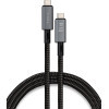 Дата кабель USB-C to USB-C 0.8m USB4 240W 40GBps 8K60Hz Nylon Vinga (VCPDCU4)