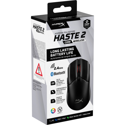 Мишка HyperX Pulsefire Haste 2 Core Wireless Black (8R2E6AA) - фото 10 Мишка HyperX Pulsefire Haste 2 Core Wireless Black (8R2E6AA) - фото 10
