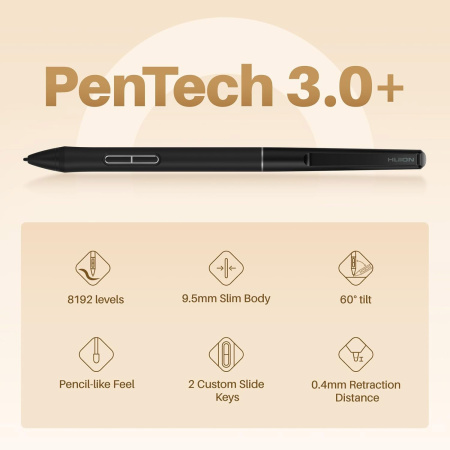 Графічний планшет Huion 10.5"x6.25" Inspiroy Frego M, BT, USB-C, чорний - фото 8