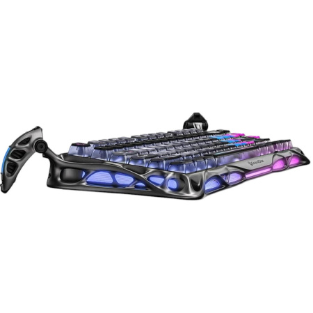 Клавіатура механічна GravaStar Mercury K1 Pro 80keys, GravaStar x Kailh Speedy Mint, BT/WL/USB, cyberpunk - фото 14