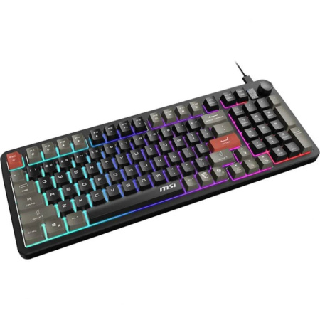Клавіатура мембранна MSI FORGE GK110 UA 98key, USB-A, EN/UKR/RU, LED, чорний - фото 9