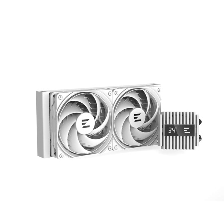 Система рідинного оxолодження  Zalman Alpha 2 A24 ARGB, LGA1851, 1700, 1200, 115x, AM5, AM4, TDP 320W, білий - фото 3