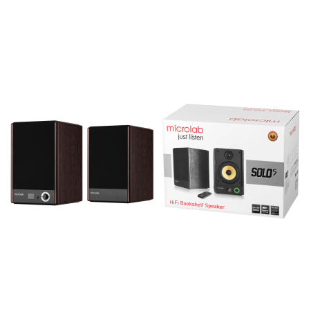 Акустична система MICROLAB SOLO 5 2.0, 90w, mini-jack/, коричневий - фото 13 Акустична система MICROLAB SOLO 5 2.0, 90w, mini-jack/, коричневий - фото 13