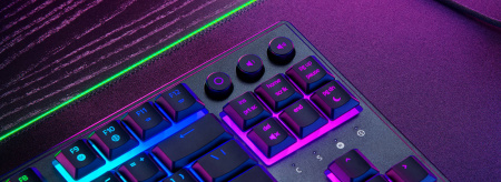 Клавіатура механічна Razer Ornata V3 TKL 84key, Mecha-Membrane Switch, USB-A, EN/UK, RGB, чорний - фото 6