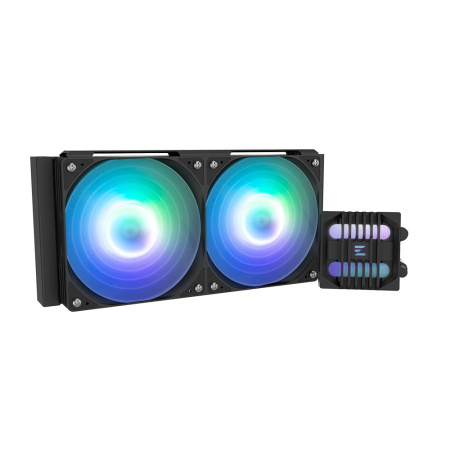Система рідинного оxолодження  Zalman Alpha 2SE A24 ARGB, LGA1851, 1700, 1200, 115x, AM5, AM4, TDP 320W, чорний - фото 1