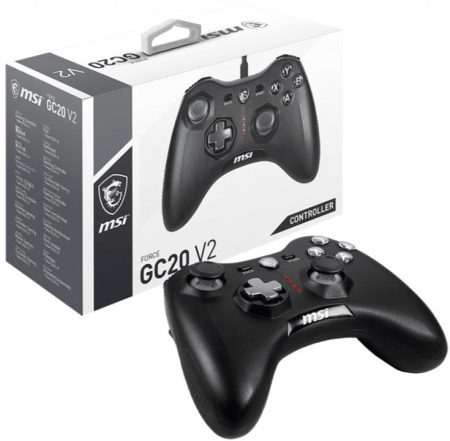 Геймпад MSI Force GC20 V2, USB-A, чорний - фото 9