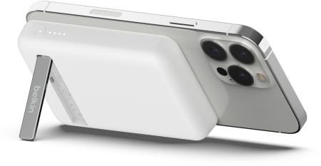 Акумулятор портативний літій-іонний Power Bank Belkin 5000мА·год, 7.5Вт, MagSafe, білий - фото 5