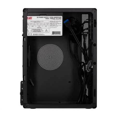 Корпус 2E Credo V200B-400 з БЖ 2E ATX400, 2xUSB3.0, 1x80мм, VGA 250мм, mATX, чорний - фото 5