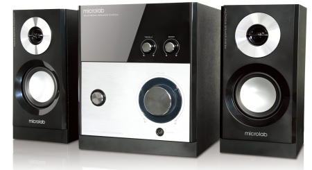 Акустична система MICROLAB M-880 2.1, 59W, mini-jack, чорний - фото 2