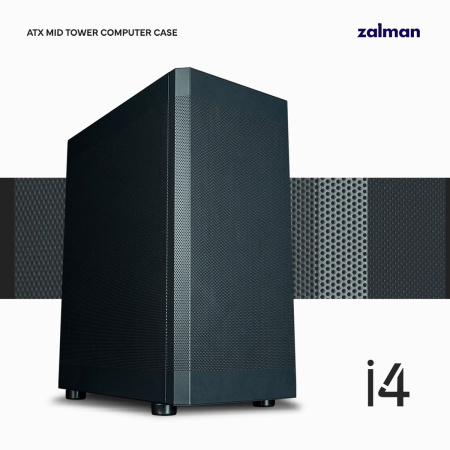Zalman Корпус I4, без БЖ, 2xUSB3.0, 1xUSB2.0, 6x120мм, VGA 320мм, LCS ready, Mesh Side/Front Panel, ATX, чорний - фото 2