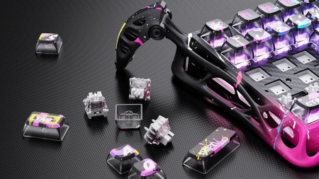 Клавіатура механічна GravaStar Mercury V75 Pro 80keys, Magnetic Jade Gaming, 8K, USB-A, RGB, Neon Graffiti - фото 12 Клавіатура механічна GravaStar Mercury V75 Pro 80keys, Magnetic Jade Gaming, 8K, USB-A, RGB, Neon Graffiti - фото 12