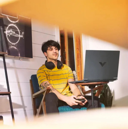 HP Ноутбук Victus 15-fb2006ua 15.6" FHD IPS AG, AMD R5-8645HS, 16GB, F512GB, NVD4050-6, DOS, чорний - фото 4