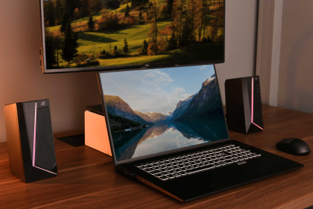 2E Акустична система PCS233 RGB, 2.0, USB, Black - фото 2