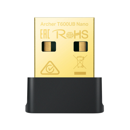Адаптер WiFi TP-LINK Archer T600UB nano AC600, USB, BT4.2 - фото 1