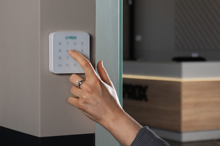 Бездротова сенсорна клавіатура U-Prox Keypad G1 White, 1 група, бездротовий, білий - фото 7