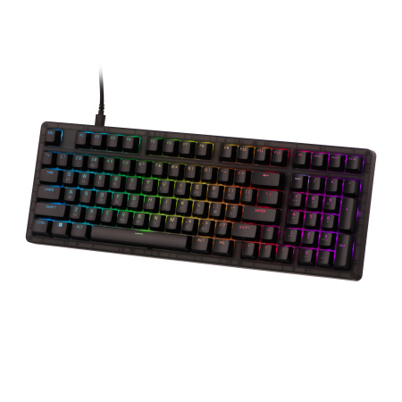 Клавіатура механічна HyperX Alloy Origins 2 1800 103key, Red, USB-A, Hot-Swap, EN/UA, RGB, чорний - фото 4