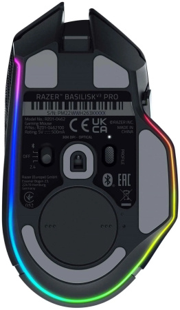 Миша Razer Basilisk V3 Pro, RGB, USB-A/WL/BT, чорний - фото 5