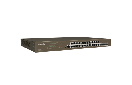 Tenda Комутатор TEG5328F 24xGE, 4xSFP, L3, Керований - фото 3