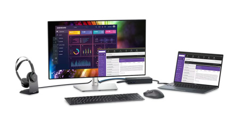 Монітор DELL 27" U2724D HDMI, DP, USB, Audio, IPS, 2560x1440, 120Hz, sRGB 100%, Pivot - фото 9