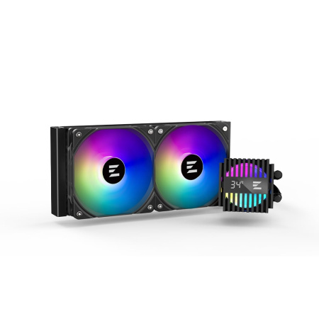 Система рідинного оxолодження  Zalman Alpha 2 A24 ARGB, LGA1851, 1700, 1200, 115x, AM5, AM4, TDP 320W, чорний - фото 1