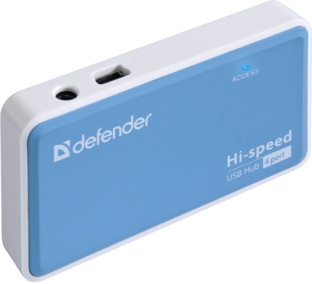 USB-хаб Defender Quadro Power+Adapter 4xUSB 2.0 220V (83503) - фото 2